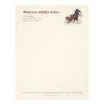 Western saddlery business letterhead letterhead