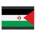 Western Sahara Flag cards