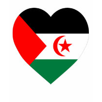 Western Sahara Flag Heart t-shirts