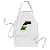 Western Sahara flag map Apron