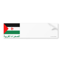 Western Sahara Flag with Name in Arabic bumper stickers by Vexillophile Western Sahara Flag with Name in Arabic bumper stickers