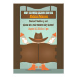 Western Saloon Baby Shower Personalized Invites