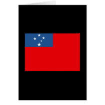 Western Samoa Flag cards