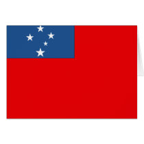 Western Samoa Flag cards