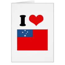Western Samoa Flag cards