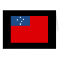 Western Samoa Flag cards