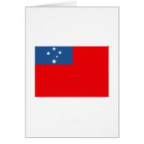 Western Samoa Flag cards