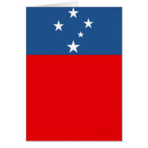 Western Samoa Flag cards
