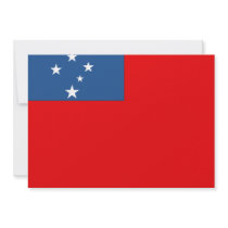 Western Samoa Flag Invites