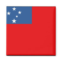 Western Samoa Flag Refrigerator Magnets