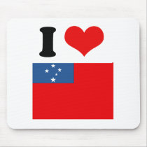 Western Samoa Flag Mouse Mat