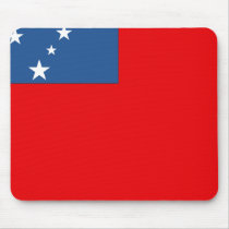 Western Samoa Flag mousepads