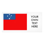 Western Samoa Flag Picture Card