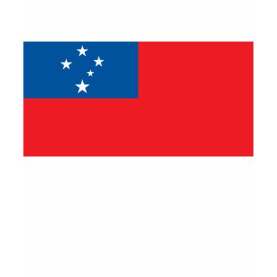 Western Samoa Flag T-shirt by FlagTshirts