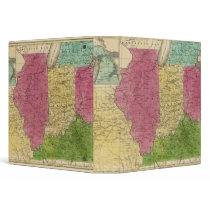 Western States with inset map of Upper Michigan Vinyl Binder