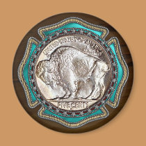 Western Style Buffalo Nickle magnets