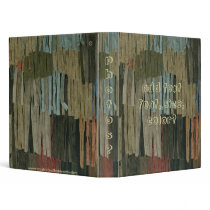 Western Style Colors Leather Fringe Look Binder