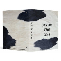Western Style Cowhide Look Design ~ Avery Binder
