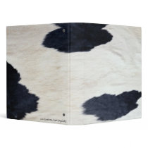 Western Style Cowhide Print ~ Avery Binder 1 Touch
