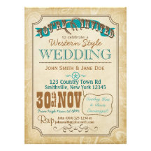 Western Style Invitation