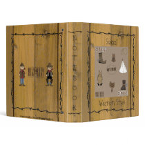 Western Style Lil' Cowpokes School Notebook Binder