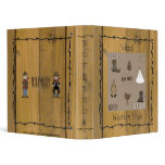 Western Style Lil' Cowpokes School Notebook Binder