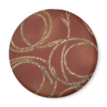Western Style Rust Rope Refrigerator Magnet