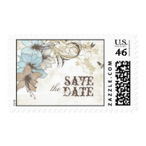 Western style save-the-date postage