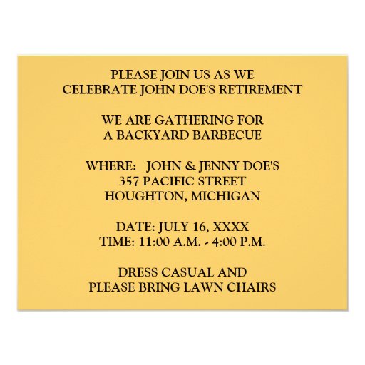 WESTERN SUNSET SILHOUETTE RETIREMENT PARTY INVITE