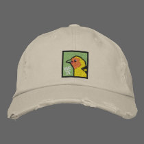 Western Tanager embroidered hats