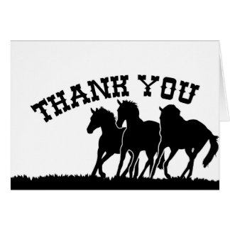Western Thank You Cards, Western Thank You Card Templates, Postage ...
