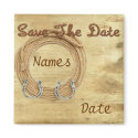 Western Theme Wedding Save the Date Magnets by kjsweddingshop Western Theme Wedding Save the Date Magnets