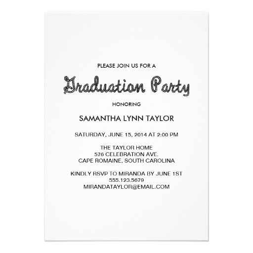 Western Themed Graduation Party Invitation