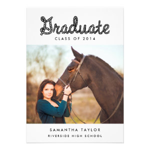 Western Themed Graduation Party Invitation