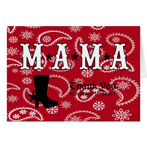 Western Themed Thank You Card | Zazzle