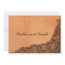 Western Tooled Wedding Invitation