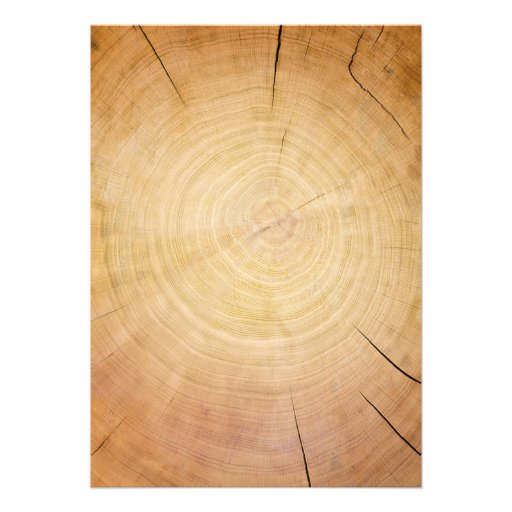 Western Tree Rings Wedding Invitations
