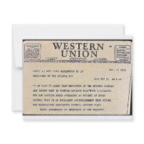 Western Union invitations by ww2posters Western Union invitations