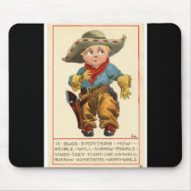 Western Vintage 1912 Lil' Cowboy Mousepad