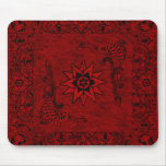 Western Vintage Red Bandana Mousepad