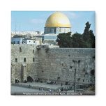 Western wall with Dome of the Rock, Jerusalem, Isr Fridge Magnet