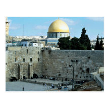 Western wall with Dome of the Rock, Jerusalem, Isr Post Cards
