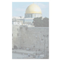 Western wall with Dome of the Rock, Jerusalem, Isr Stationery Paper