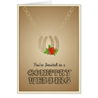Western WEDDING CARDS card