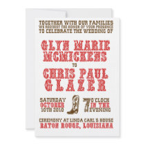 Western Wedding Invitations