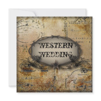 Western wedding Invitation