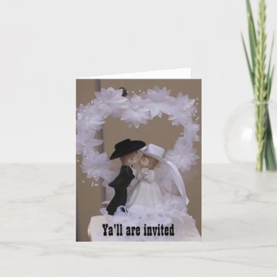Western Wedding Invitation Greeting Card by plannedtoperfection