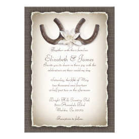 Western Wedding Invitations Card