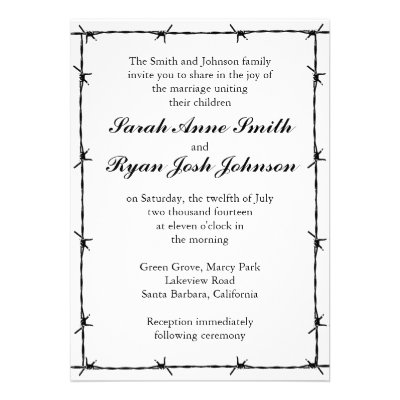 Western Wedding Personalized Invites