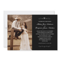 Western Wedding Photo Invitations